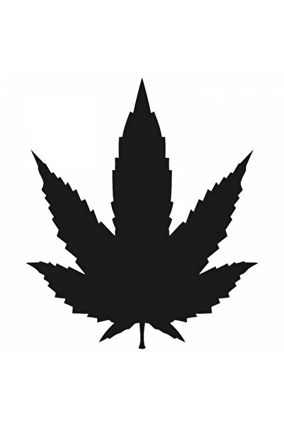 INOVATIX Set de 8 bucăți, autocolant complet cu frunze de canabis, INOVATIX®....