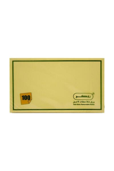 Roco Standard Self-Stick Notes – 3" x 5", Yellow, 100 Sheets