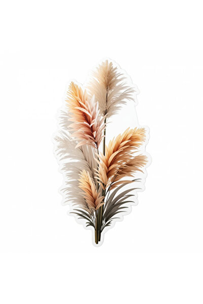 INOVATIX Σετ 8 τεμαχίων, Αυτοκόλλητο Pampas Grass, INOVATIX®. 6 εκ.