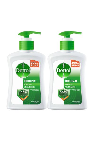 Dettol Original Antibacterial Hand Wash 2 x 200 ml