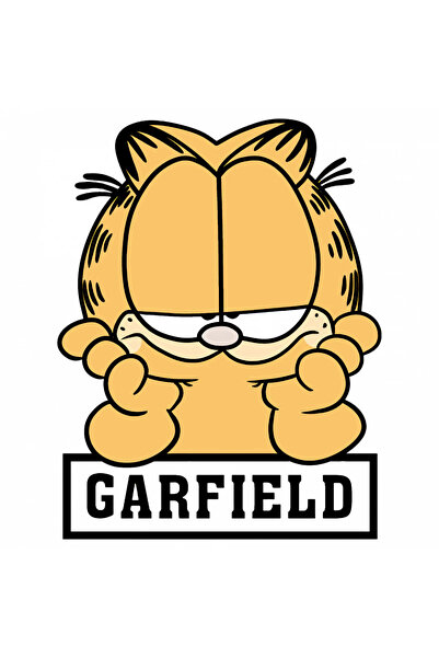 INOVATIX Set de 8 piese, autocolant cu logo-ul Garfield, INOVATIX®. 6 cm