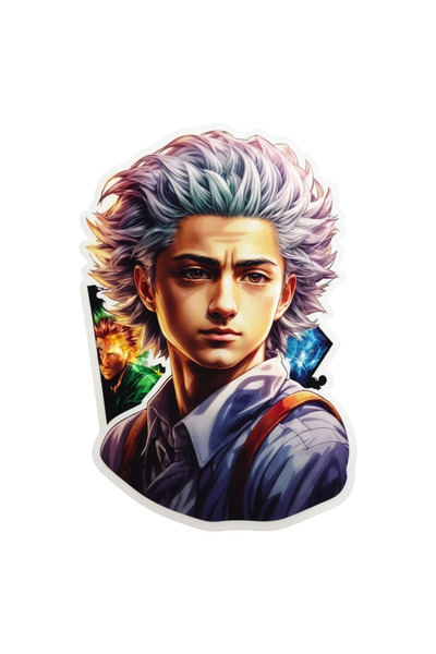 INOVATIX Set de 8 piese, autocolant băiat cu păr gros, INOVATIX®. 6 cm