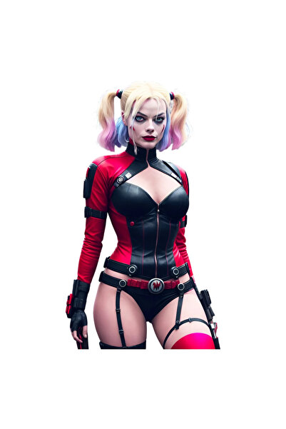 INOVATIX Set de 8 piese, autocolant Harley Quinn, INOVATIX®. 6 cm