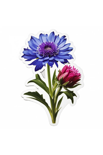 INOVATIX Set de 8 autocolante cu flori de colț, INOVATIX®. 6 cm