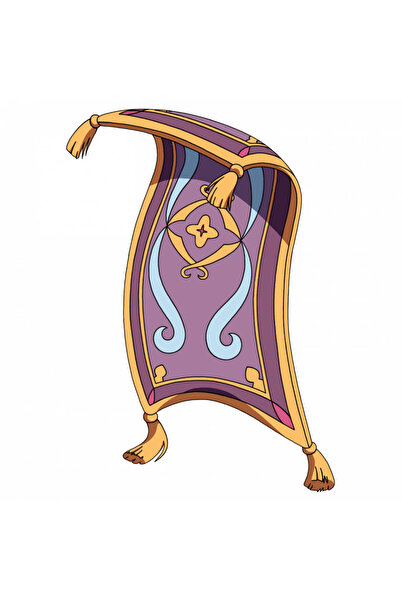 INOVATIX Set de 8 piese, autocolant covor magic al lui Aladdin, INOVATIX®. 6 cm