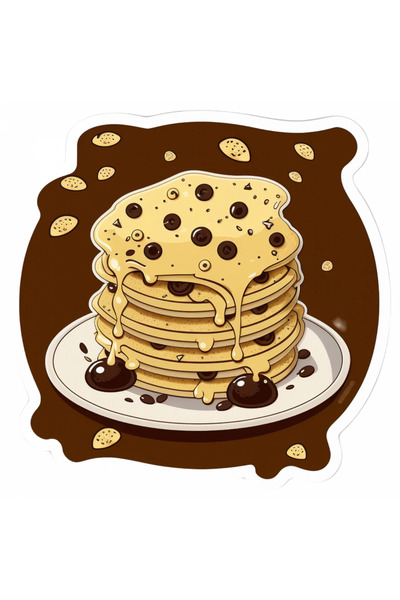 INOVATIX Set de 8 piese, Farfurie autocolantă cu clătite americane, INOVATIX®. 6 cm