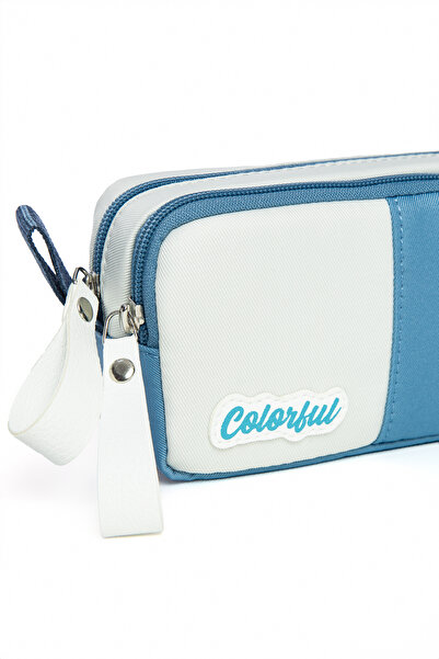 Colorful Urban Pencil Holder Blue - Μολυβοθήκη με διπλό διαμέρισμα