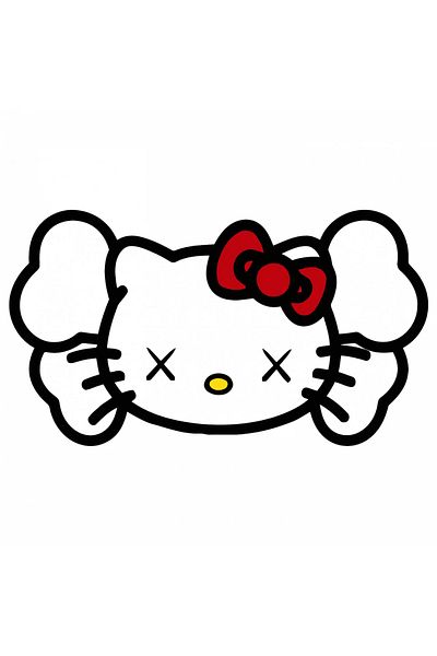 INOVATIX Set de 8 piese, autocolant Hello Kitty Emoji, INOVATIX®. 6 cm