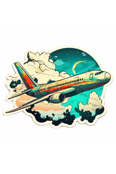 INOVATIX Set de 8 piese, autocolant Avion în zbor, INOVATIX®. 6 cm