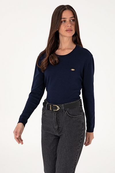 U.S. Polo Assn. Women's Navy Blue Basic Sweater 50288951-Vr033