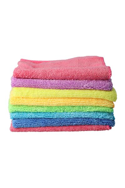 Vileda 8-Piece Microfiber Cloth Multicolor