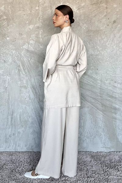 julude Stone Stone Kimono Pants Double Set