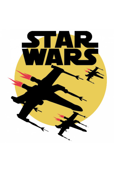 INOVATIX Set de 8 piese, autocolant X Wing Star Wars, INOVATIX®. 6 cm