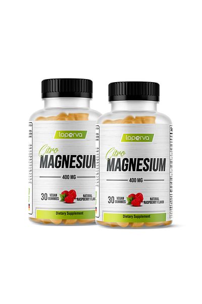 Laperva Citro Magnesium, 30 Vegan Gummies, 400 mg, Promotes restful sleep (Pack of 2)