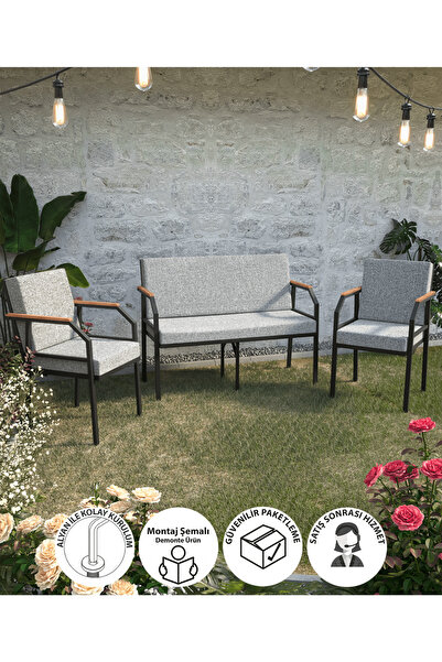 Bofigo Bahçe Koltuk Seti Balkon Koltuk Seti Cafe Koltuk Seti Bahçe Koltuk Takımı Linea