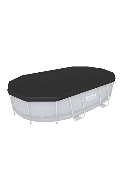 BESTWAY 58425 Oval Havuz Örtüsü - 4,27 m x 2,50 m Yerüstü Havuzlar için