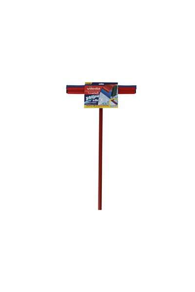 Vileda Wipe and Dry Floor Wiper with Handle Red