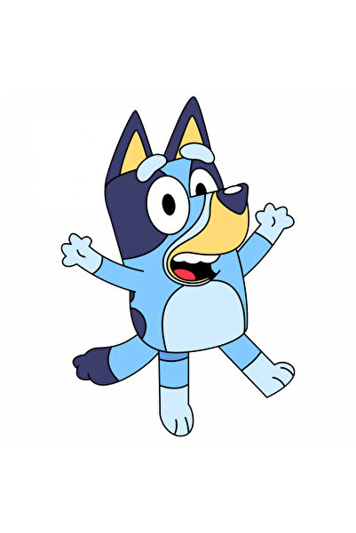 INOVATIX Set de 8, autocolant Bluey Christine Happy Heeler, INOVATIX®. 6 cm