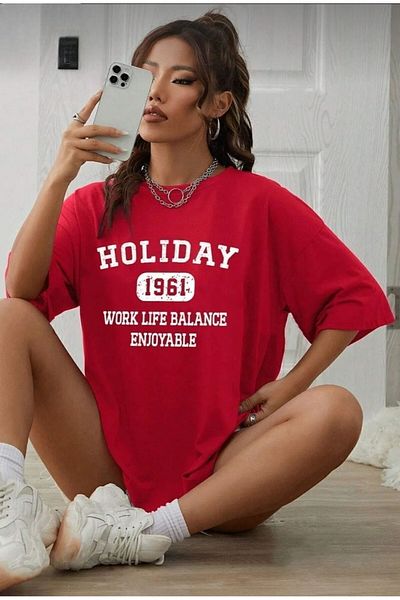 TekTarzz Holiday Women's Printed Design Trend Tshirt