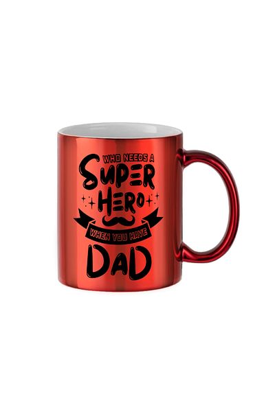 MECKSA Super Hero dad Coffee Mug Tea Cup 11OZ