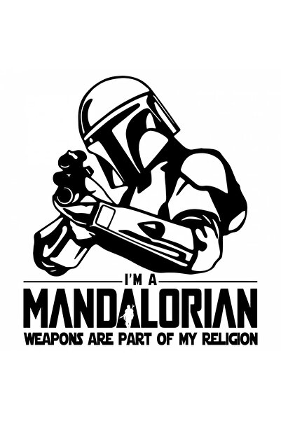 INOVATIX Set de 8 piese, autocolant Sunt mandalorian, armele fac parte din re...