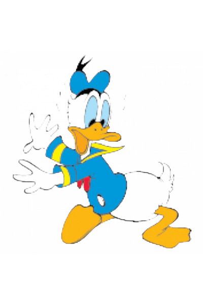 INOVATIX Set de 8 piese, autocolant speriat cu Donald Duck, INOVATIX®. 6 cm