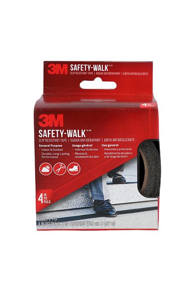 3M Safety Walk Slip Resistant Tape Black 4 x 180inch