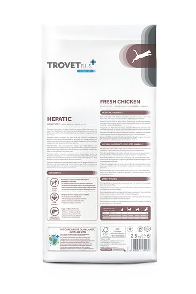 trovet Plus Adult CAT Hepatic Chicken Veterinary Diets 2,5kg