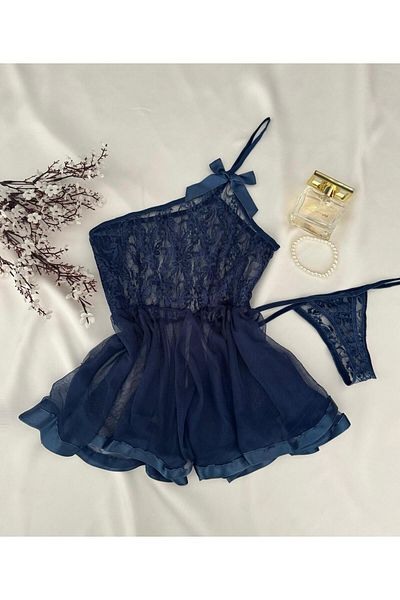 MH Moony Homewears Комплект бельо Danmark Navy Blue Extra Mini