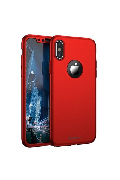 OEM Защитен калъф за Apple iPhone X, iPaky Pro Red Original Case, пълно 360-г...
