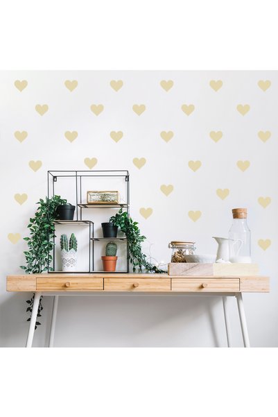 BugyBagy Heart Wall Sticker Set in 5cm Size - 125 Pieces