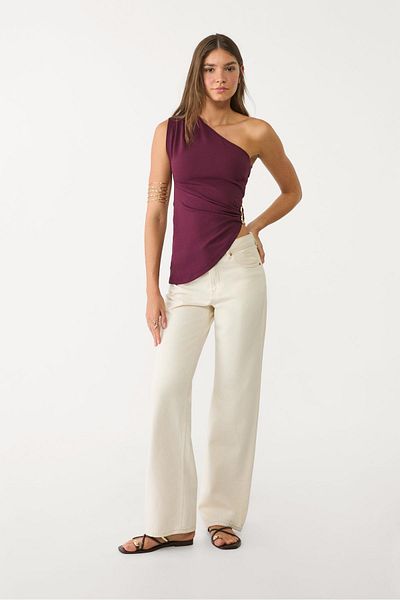 Stradivarius Asymmetric top with buckle detail