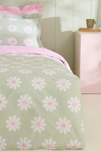 Karaca Home Young Margarita 100% Cotton Single Duvet Cover Set