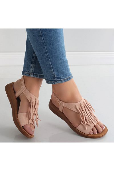 MODA STİL Sandale Dama Fara Toc Roz Din Piele Ecologica Intoarsa Nareta, 36
