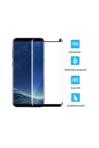 OEM Folie de protecție pentru ecran din sticlă securizată 9H pentru Samsung Galaxy S9, Negru