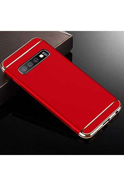 OEM Carcasă Samsung Galaxy S10, MyStyle Elegance Luxury 3in1, Roșu