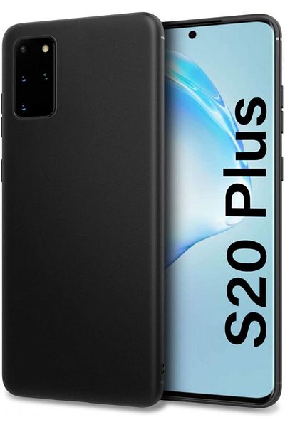 OEM Carcasă Samsung Galaxy S20 Plus, subțire, rezistentă la șocuri, neagră