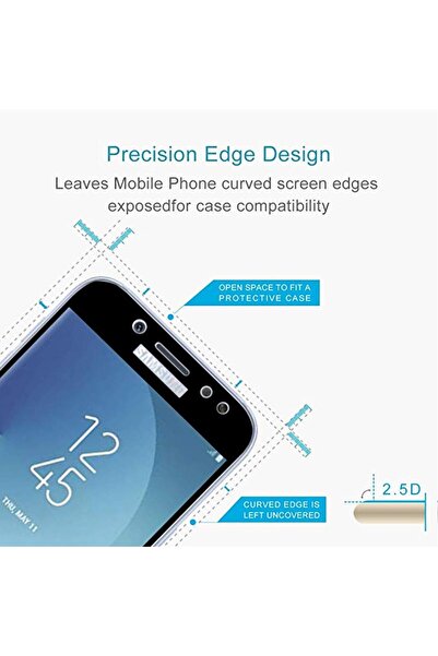 OEM 3D γυάλινη μεμβράνη, Πλήρης οθόνη, Samsung J5 2017, καλύπτει ολόκληρη την...