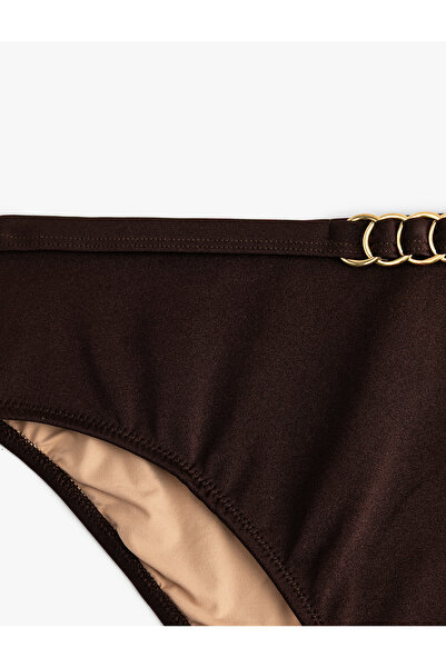 Koton Γυαλιστερό μπικίνι με λεπτομέρεια αξεσουάρ