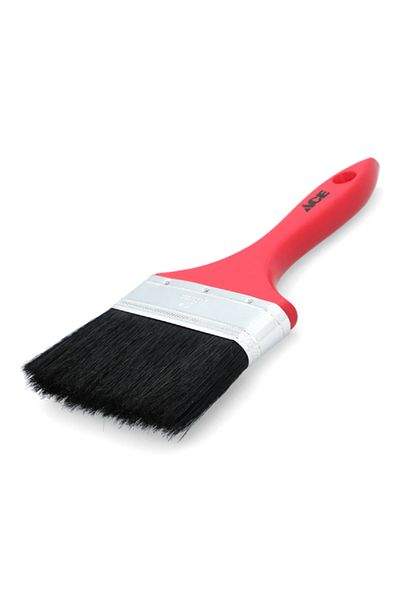 ACE Stainless Iron Ferrule Natural Plastic Handle Paint Brush Multicolor 5inch