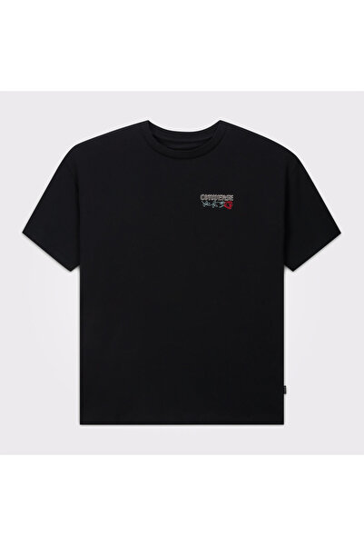 Converse Kadın Baskılı Siyah T-Shirt