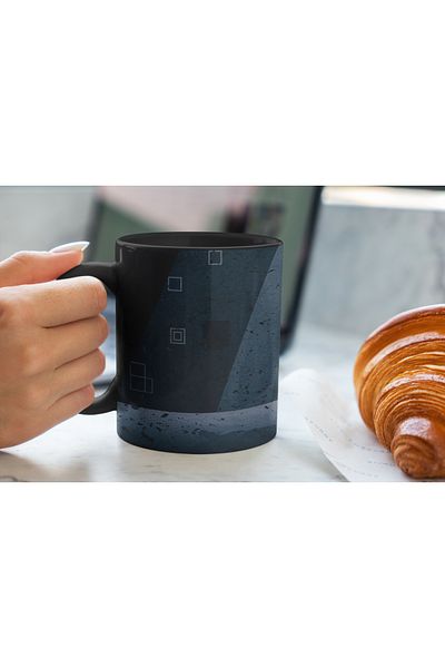 MECKSA Squid Game Triangle Guard Black Mug 11OZ