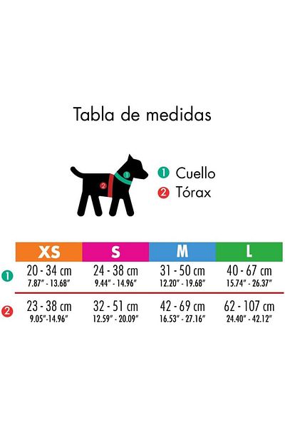 Astorpet dog harness with safety lock, polyester/plastic, multicolor, L