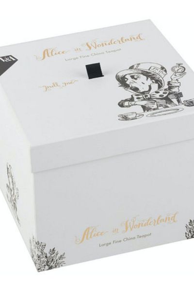 MIKASA X V&A Alice in Wonderland Porcelain 1.1 Lt Teapot Teapot