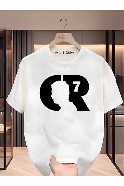 New Shine 1 tricou este un cadou pentru achiziții de 6 și mai sus în coș - Tricou oversize cu imprimeu negru Cr