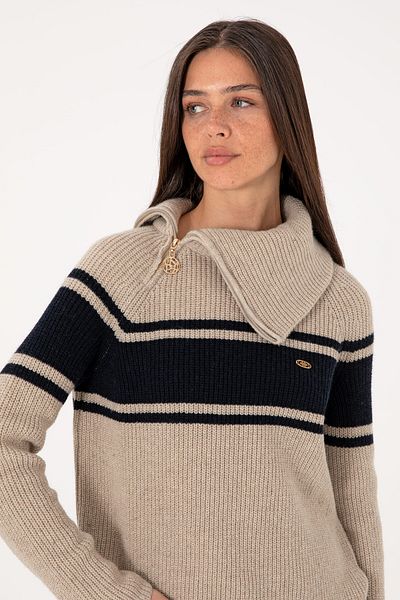 U.S. Polo Assn. Women's Stone Sweater 50293133-Vr049