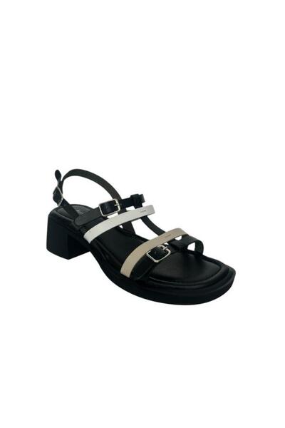 KEMAL TANCA 862 Neta-8-1 Women's Khaki Leather Sandals