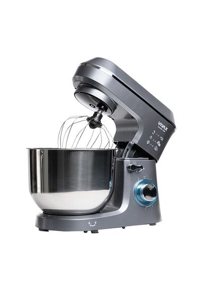 Vivax Oliva Vivax RM-61400SX food processor, 1400W, 6L capacity, 6 speed settings, Pulse function, gray/silver