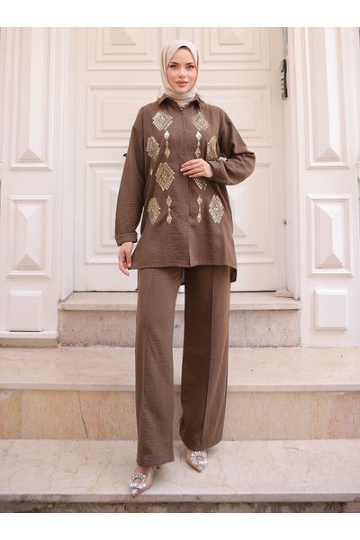 SAHRA BUTİK Set - Brown - Sahra Butik