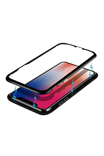 OEM Μαγνητική θήκη 360 για iPhone X, μαύρη